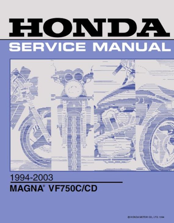 Honda Magna VF750C/CD Motorcycle Service Manual 306 Pages English