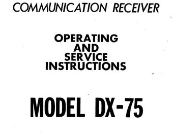 Realistischer DX-75 Empfänger: Bedienungsanleitung (PDF-Download)