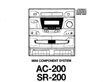 Onderhoudshandleiding AKAI AC-200 SR-200 minicomponentensysteem