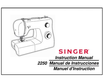 SINGER 2250 Bedienungsanleitung Nähmaschine in Englisch Espanol et Francais