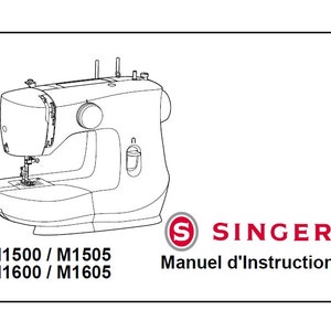 Singer M1500 M1505 M1600 M1605 Sewing Machine Instruction Manual