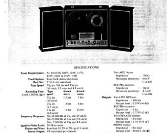 SONY TC-252 Service Manual Stereo Tape Recorder English Pdf Download