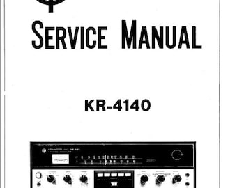 Récepteur Stéréo Kenwood KR-V9080 - Pour Pièces Ou Réparation