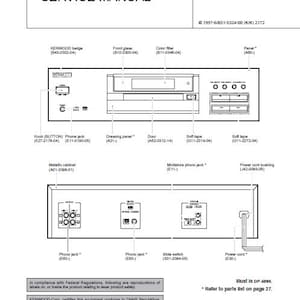 KENWOOD Dp-4090 Dp-5090 D-s300 Service Manual Cd Player in English. MORE MANUALS @ themanualsservice dot com