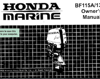 Honda BF115A BF130A サービスマニュアル | 船外機修理ガイド