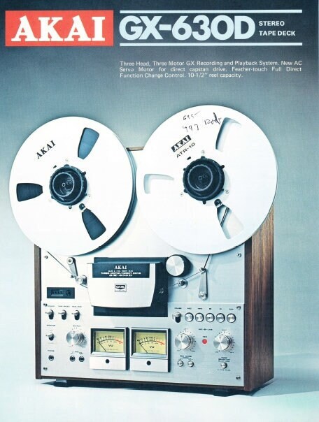 AKAI GX-630D Catalog Stereo Tape Deck in ENGLISH - Etsy