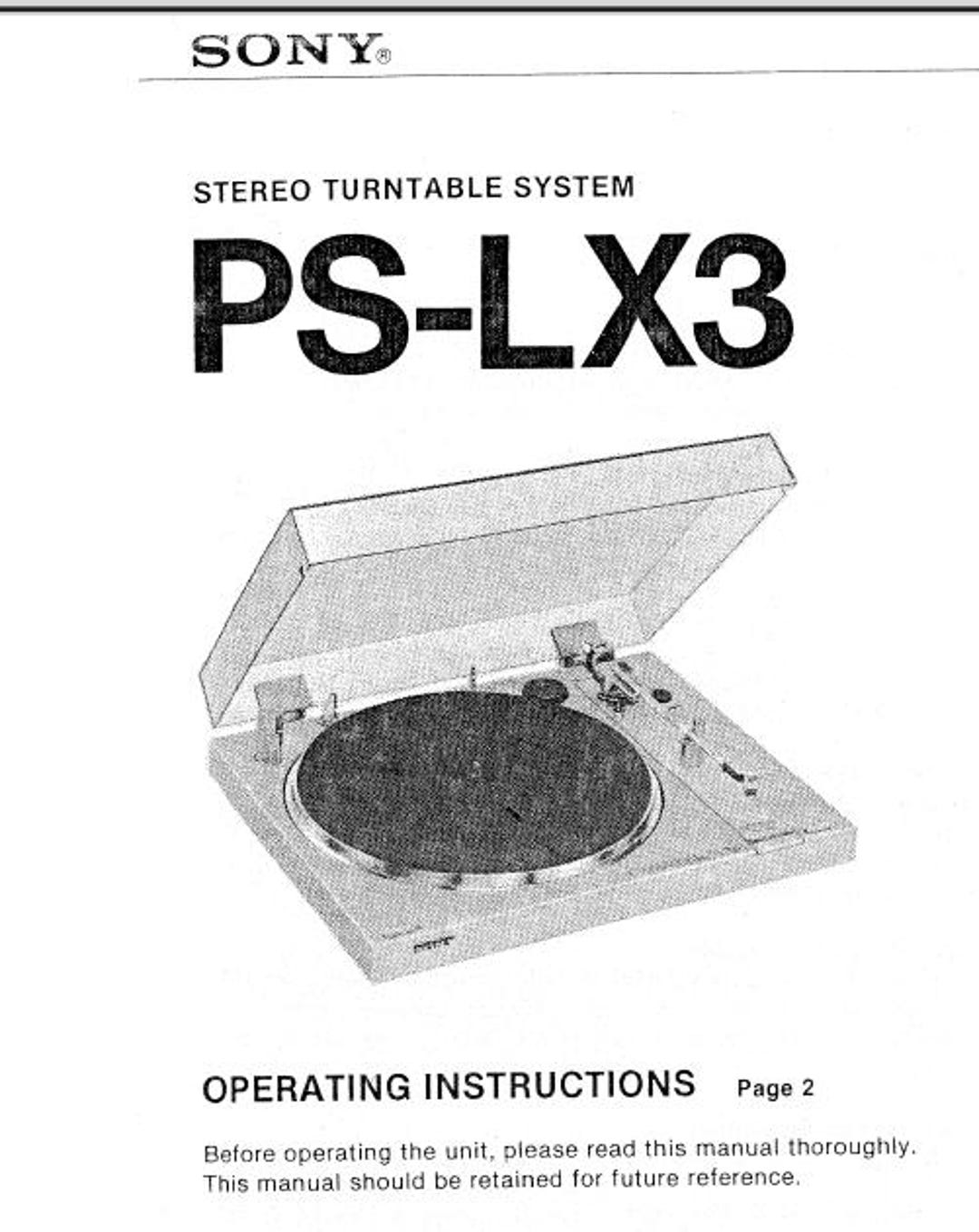 SONY PS-LX3 取扱説明書 ステレオターンテーブルシステム 14ページ