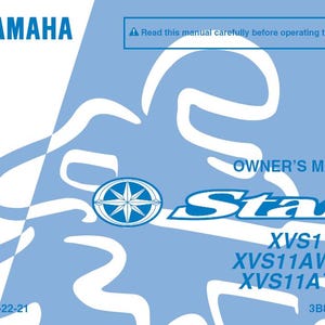 Yamaha XVS11 Star Motorcycle Owners Manual - English (PDF Download)