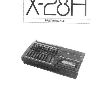 FOSTEX X-28H Gebruikershandleiding Multitracker 36 pagina's Engelse pdf-download