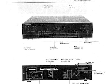 Kenwood T-74/74L/94/94L Tuner Service Manual 34 Pages English Pdf