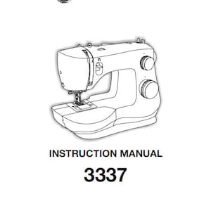 SINGER 4423 Instruction Manual Sewing Machine in English 