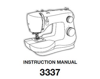 SINGER 3337 Mode d'emploi de la machine à coudre en anglais Espanol et Francais