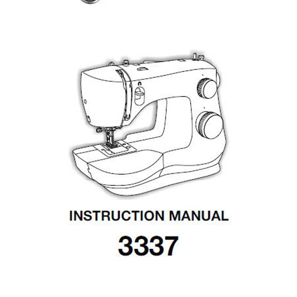 SINGER 3337 Instruction Manual Sewing Machine in English Espanol et Francais