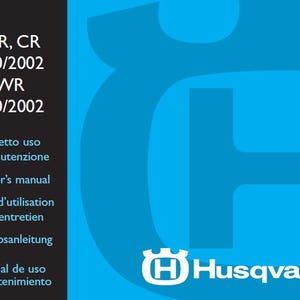 HUSQVARNA Wr250 Wr250 Usa Wr360 Wr360 Usa Cr250 Owners Manual Motorcycle In Italiano English Francais Deutsch Espanol. PDF DOWNLOAD.