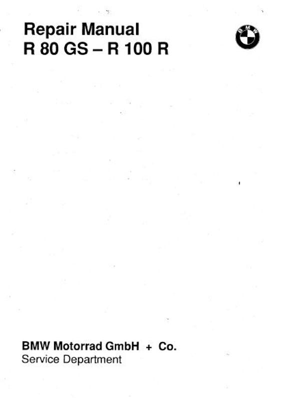  R80GS-R100R 修理マニュアル BMW R80GS R100R バイク修理マニュアル - 168 ページ (PDF