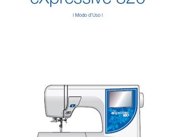 ELNA Expressive 820 Sewing Machine Manual - 55 Pages, Italian (PDF Download)