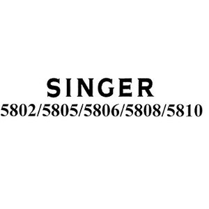 SINGER 5802 5805 5806 5808 5810 Liste des pièces détachées de la machine à coudre 53 pages en anglais. Téléchargement PDF. PLUS DE MANUELS @ themanualsservice dot com