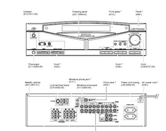 KENWOOD Amplifier/Tuner Service Manual: R-A100 R-A150 R-V300 R-V350 (English)