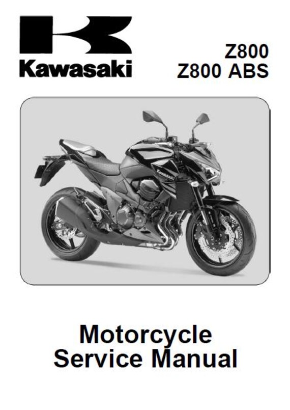 Kawasaki Z800 ABS Motorcycle Service Manual 713 Pages English PDF