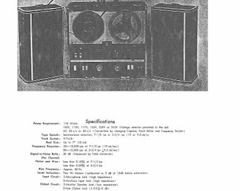 SONY Tc-500A Service Anleitung Stereo Tonbandgerät Englisch Pdf Download