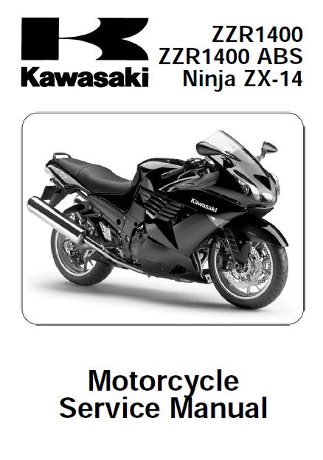 値下げ‼️カワサキ　zzr1400 Ninja ZX-14 サービスマニュアル カワサキ ZZR1400 Ninja ZX-14 サービスマニュアル（PDF ダウンロード