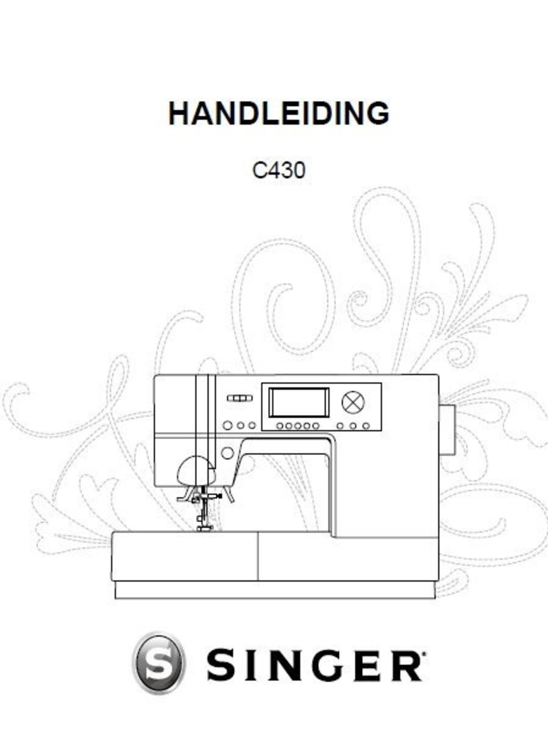 SINGER C430 Handleiding Sewing Machine Nl Want the PAPERBACK Etsy