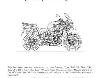 Manual del propietario de la motocicleta Triumph Tiger 1200 (Descargar PDF)