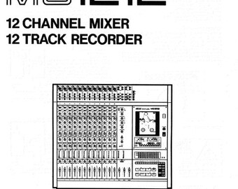 AKAI MG1212 Mixer/Recorder Operator's Manual (English)