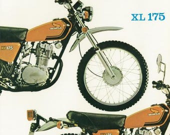 Honda XL175 Motorcycle Service Manual with Schematics (PDF Download)