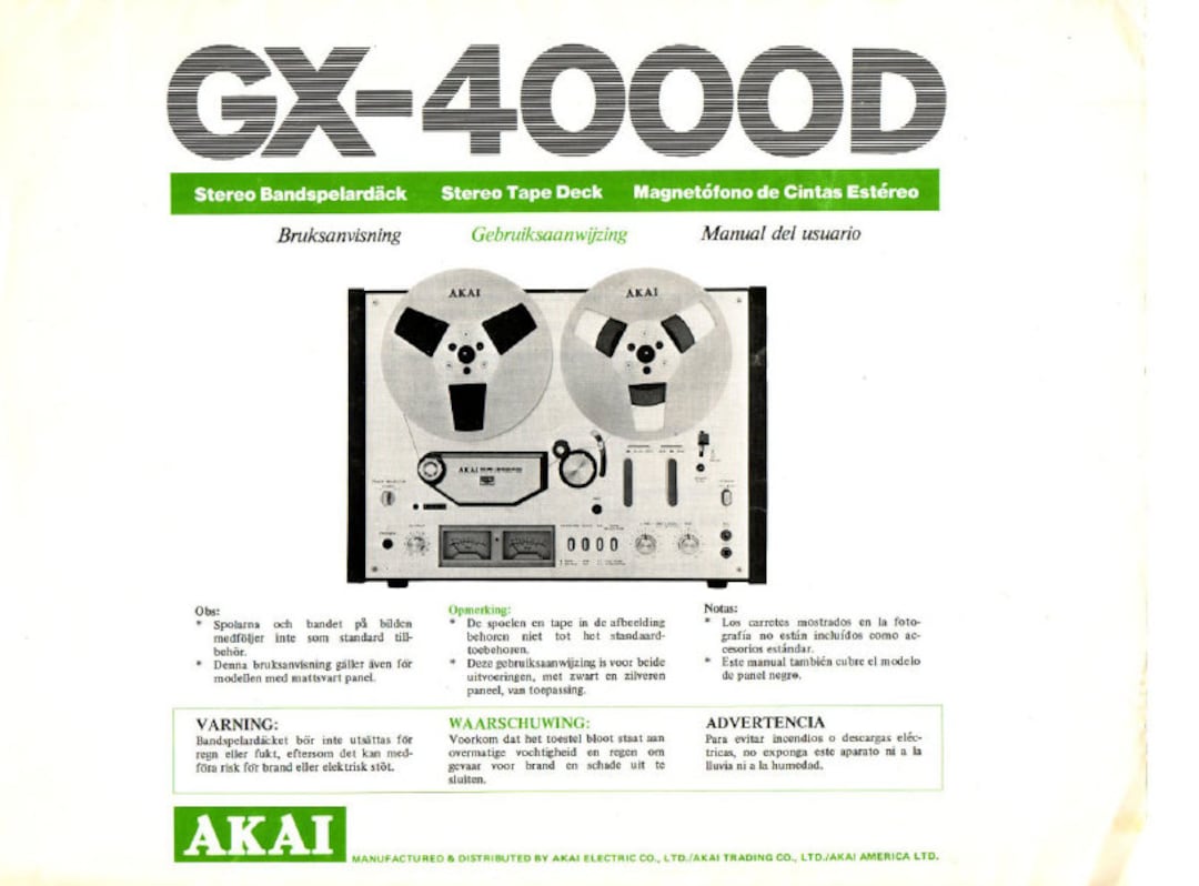 Schema Di Servizio / Manuale D'Officina Per Akai GX-635DB – Usato - Foto 4