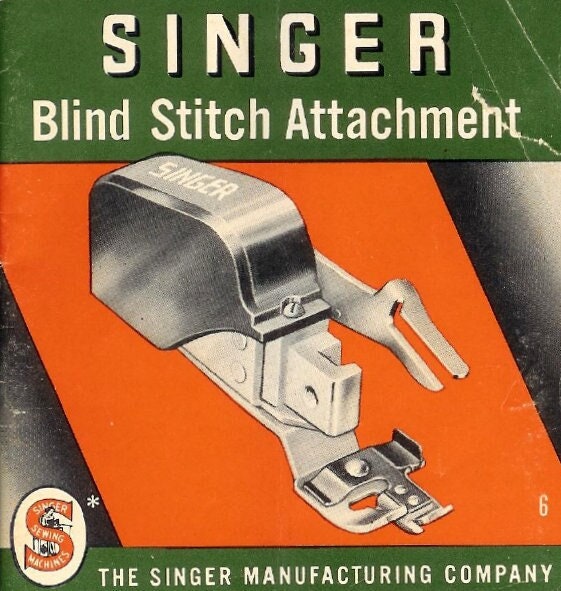 Singer Sewing Machine Low Shank Blind Stitch Attachment Simanco
