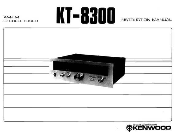 Tuner Hifi Vintage Kenwood KT-8300 – FM/AM – Argenté – Analogique