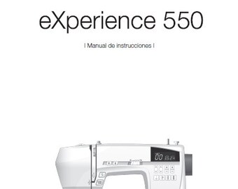 ELNA Experience 550 Manual De Instrucciones Maquina De Coser ESPANOL