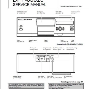 KENWOOD Cd-323M Cd-324M DpF-J5020 Service Manual Cd Player in English. MORE MANUALS @ themanualsservice dot com