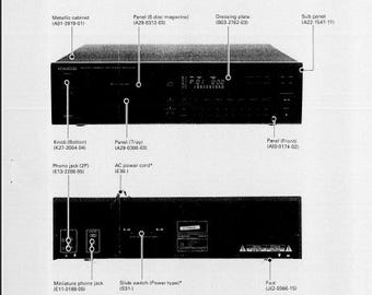 KENWOOD CD Player Service Manual: Dp-m5540, Dp-m6640, Dp-m7740