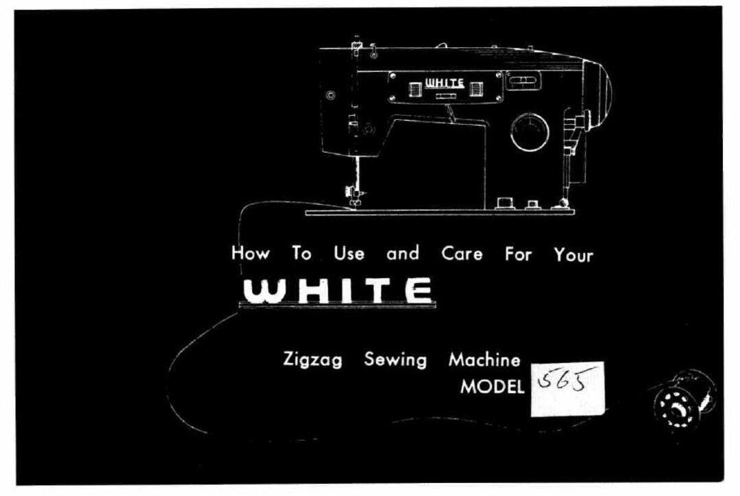 WHITE 565 Zig Zag Sewing Machine Instruction Book 28 Pages English (PDF ...