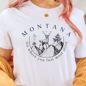 Montana Shirt, Unisex Big Sky County Montana State T-shirt, Super Soft and Comfortable Tee,  For women, Unisex super soft and comfortable.