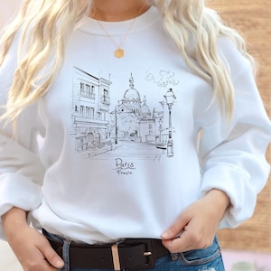 Paris Sweatshirt, France Sweatshirt, Travel Crewneck, Paris Tee, Paris Sweater - Unisex super soft and comfortable.
