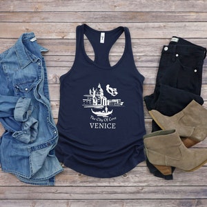 Venice Travel Tank Top: Slim Fit Racerback, Italy Souvenir