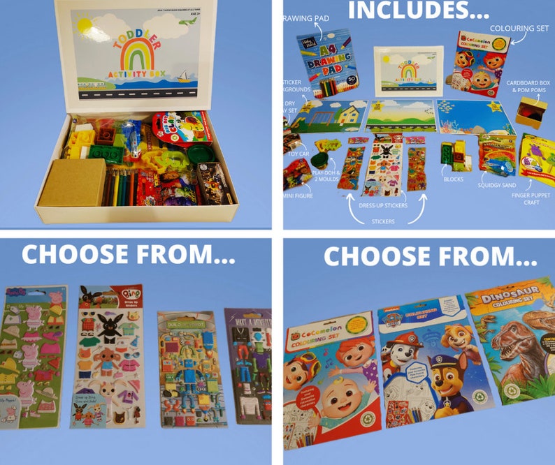 Toddler Activity Pack - Travel/gift/crafts - Etsy