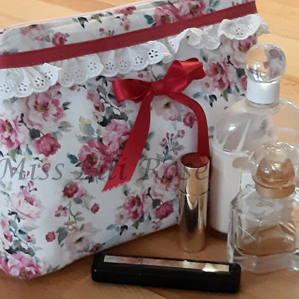 Trousse de Toilette (grand format), pour femme Shabby chic