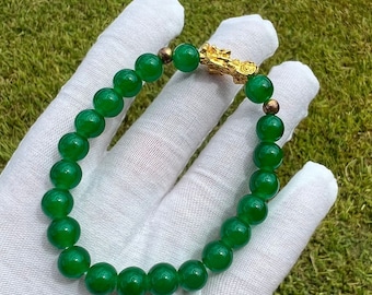 Green Pixiu Bracelet Feng Shui Good luck wealth Bracelet
