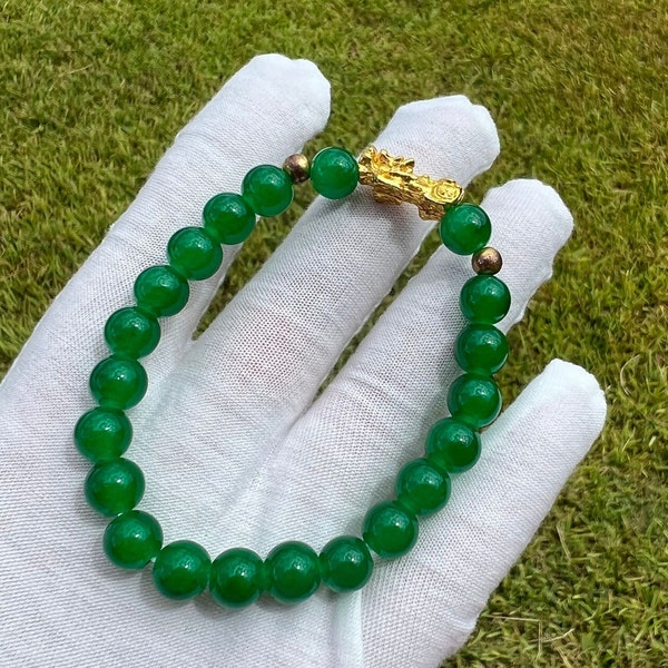 Bracciale Verde Pixiu Feng Shui Buona fortuna ricchezza Bracciale