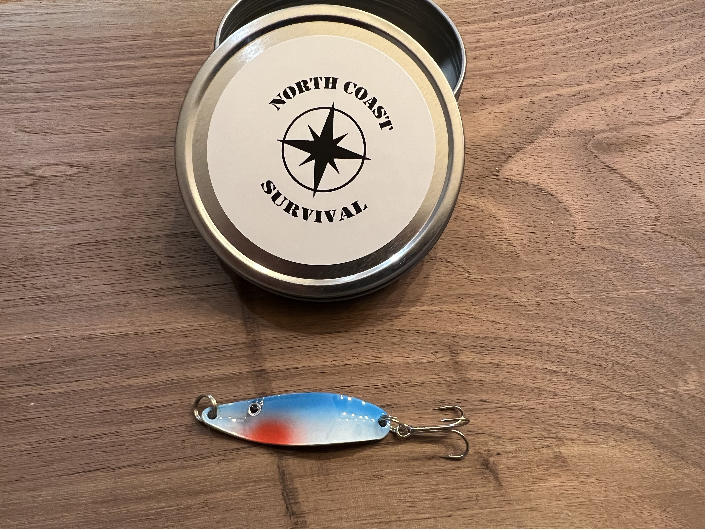 Emergency Survival Fishing Kit Micro Silver