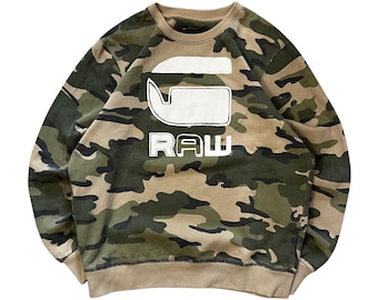 G-Star RAW Camouflage Sweatshirt Military Camo Crewneck