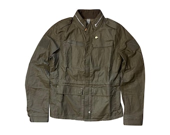 Giacca militare vintage G-Star Raw verde oliva, giacca utility da campo