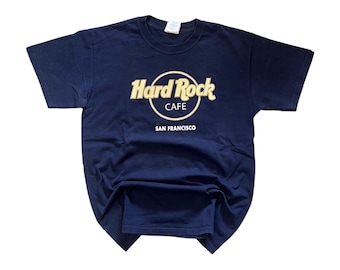 T-shirt vintage Hard Rock Cafe San Francisco, blu navy