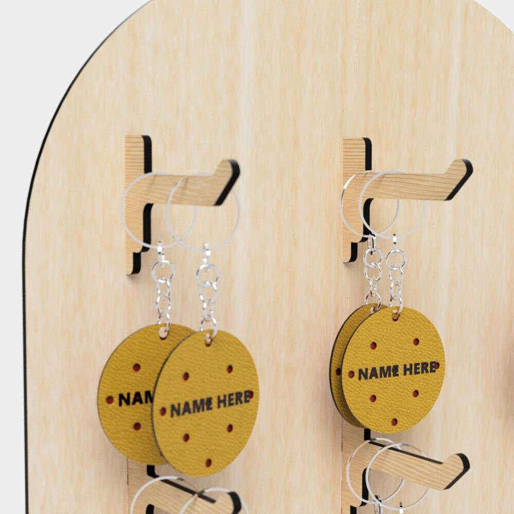 Keychain Display Stand Digital File Laser Cut Files Market Etsy