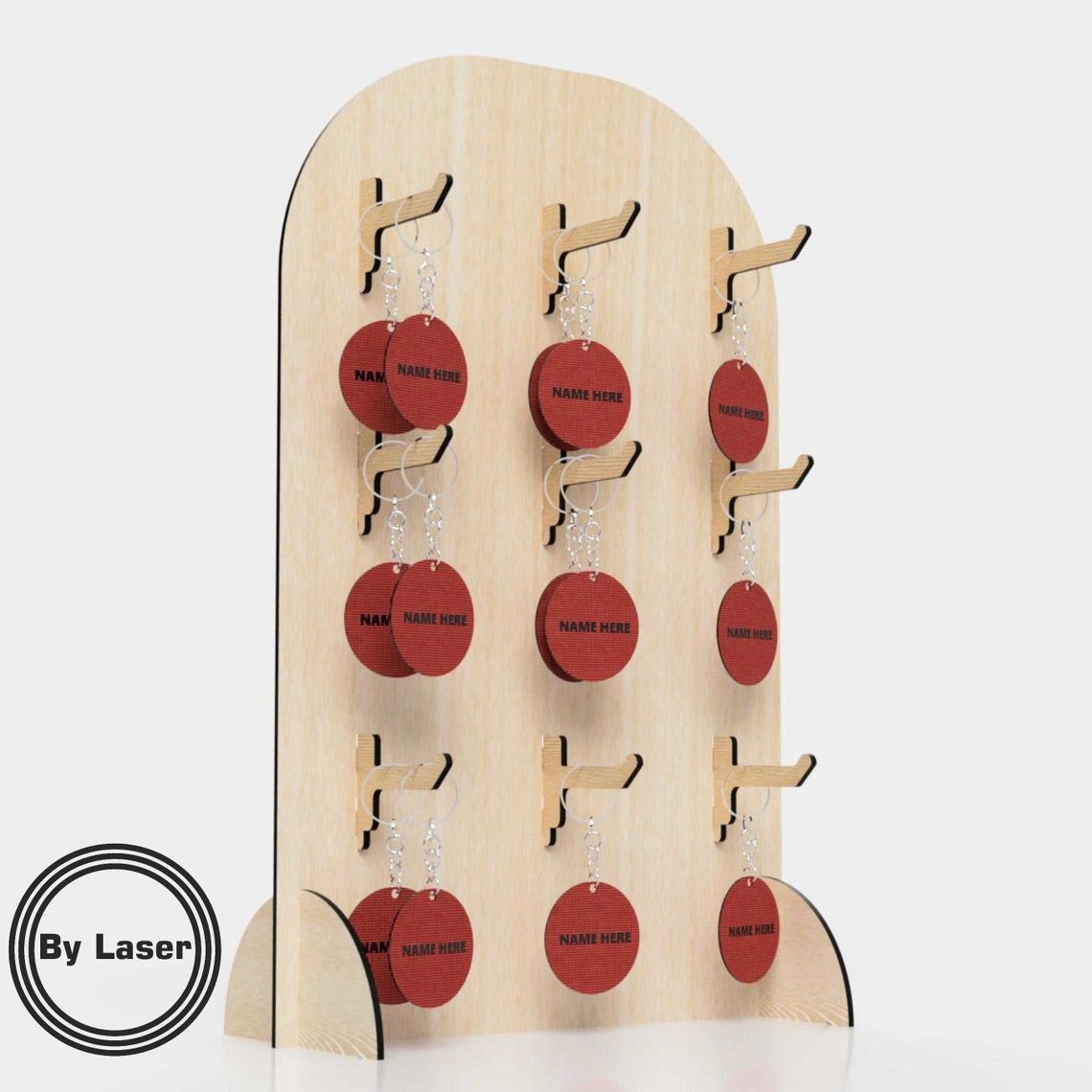 Keychain Display Stand Digital File Laser Cut Files Market Etsy