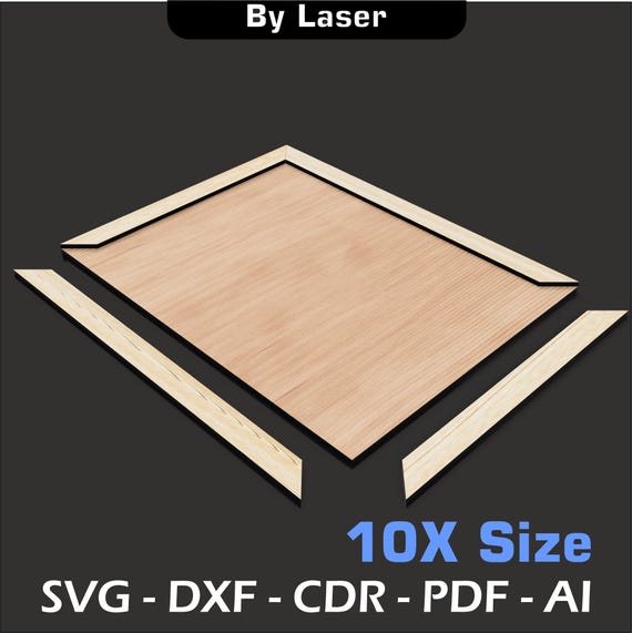 Frames Laser Cut Files SVG, Photo Frame Bundle, Picture Frames Glowforge File